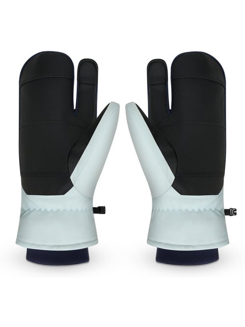 Guantes térmicos tres dedos esquí hombre y mujer glisse - Kiabi
