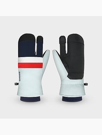 Guantes térmicos tres dedos esquí hombre y mujer glisse light