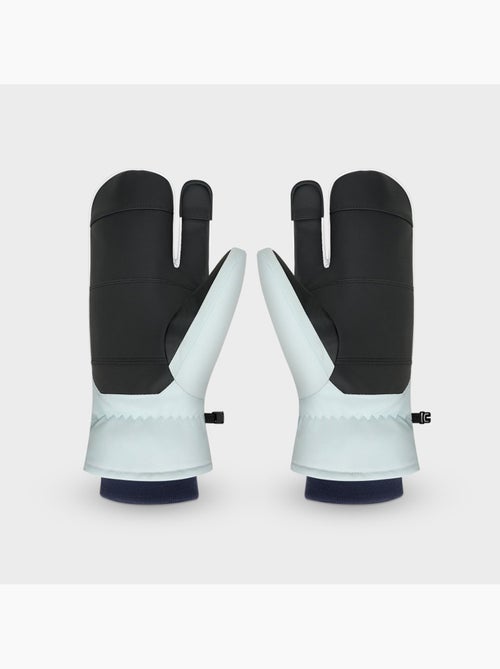 Guantes térmicos tres dedos esquí hombre y mujer glisse light - Kiabi