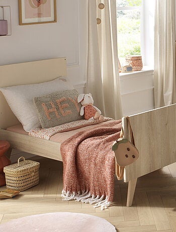 Guardería convertible Mélinée, cama convertible 140x70 y cambiador de 3 cajones - Roble - SAUTHON