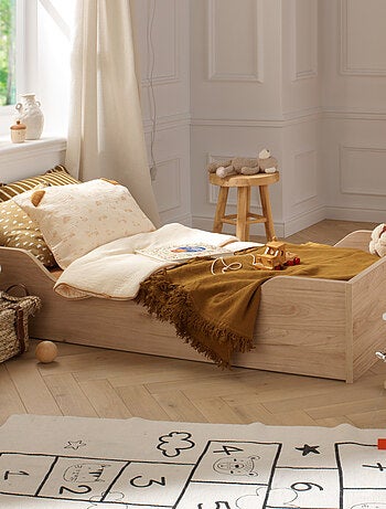 Guardería convertible Tokio, Cama convertible 140x70 y Cómoda Claustra - Chêne - SAUTHON