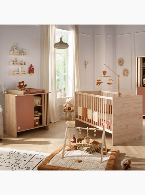 Guardería convertible Tokio, Cama convertible 140x70 y Cómoda Claustra - Chêne - SAUTHON - Kiabi