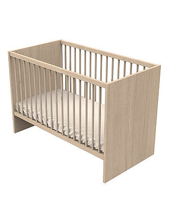 Guardería Tokyo completa, cama 120x60cm y cómoda Claustra - Chêne - SAUTHON