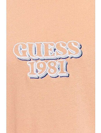 Guess - Camiseta 1981 Diseño Logotipo para Hombre