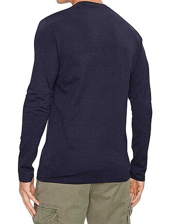 Guess - Camiseta de Manga Larga para Hombre