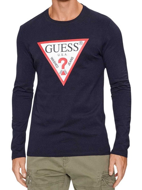 Guess - Camiseta de Manga Larga para Hombre - Kiabi Guess - Camiseta de Manga Larga para Hombre - Kiabi