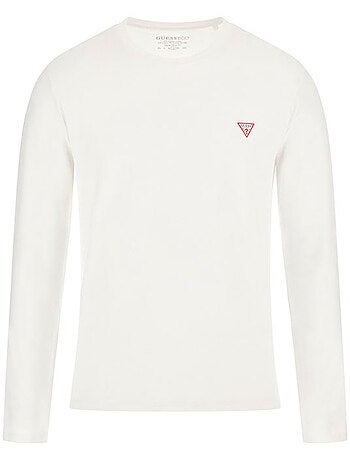 Guess - Camiseta de Manga Larga para Hombre