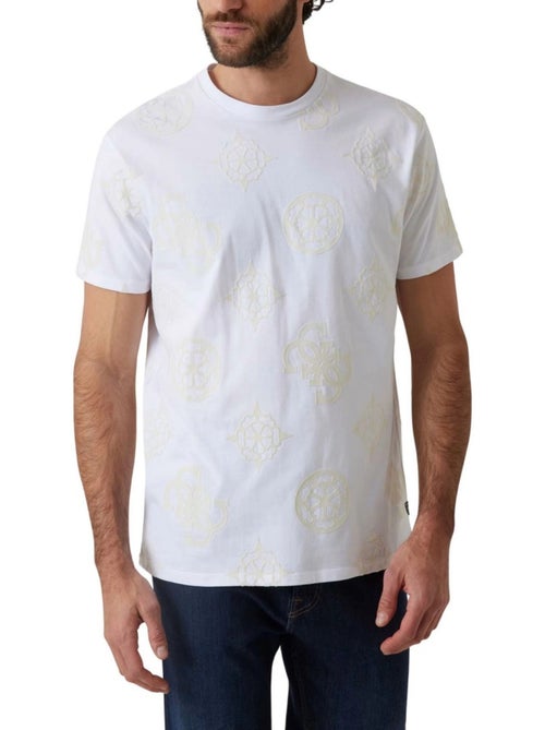 Guess - Camiseta Diseño Logo Repetido para Hombre - Kiabi
