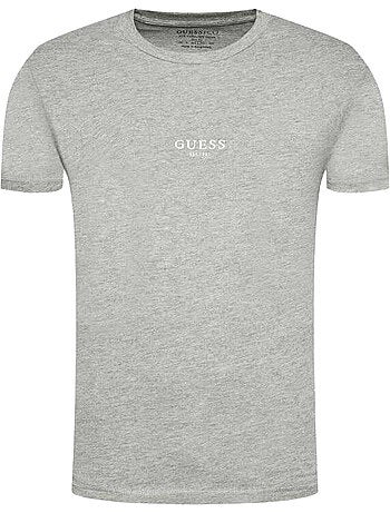 Guess - Camiseta Diseño Logotipo de Manga Corta para Hombre