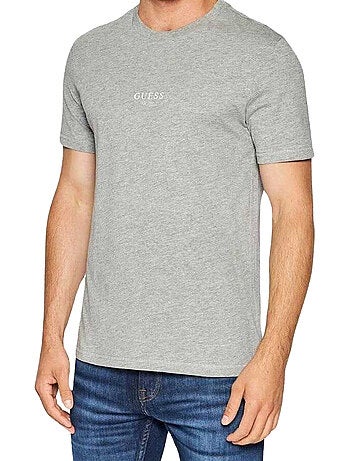 Guess - Camiseta Diseño Logotipo de Manga Corta para Hombre