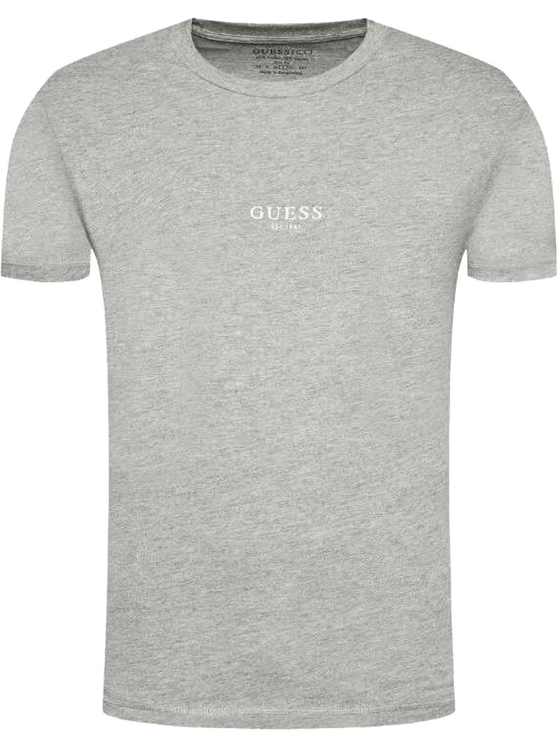 Guess - Camiseta Diseño Logotipo de Manga Corta para Hombre Gris - Kiabi