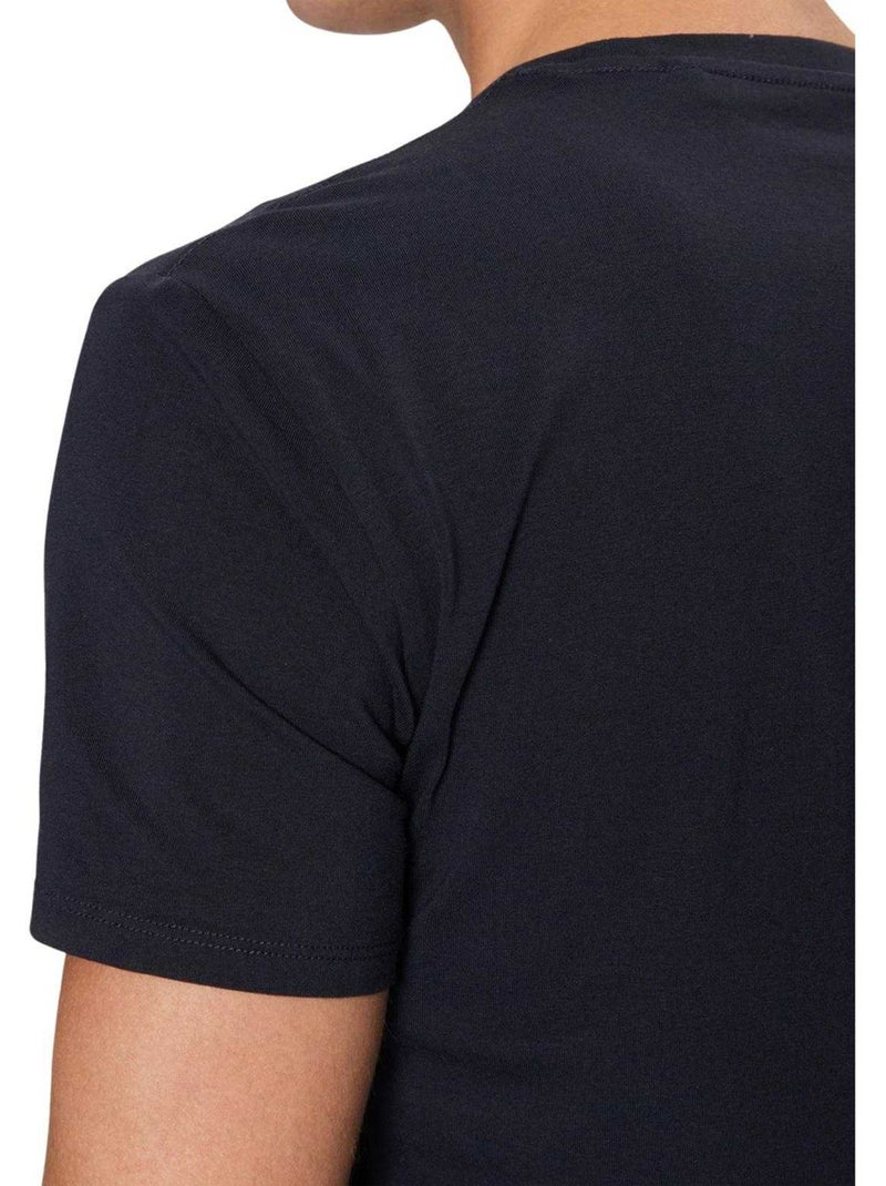 Guess - Camiseta Diseño Logotipo para Hombre Azul marino - Kiabi