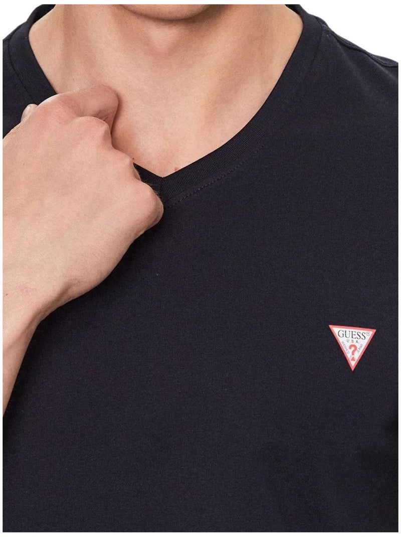 Guess - Camiseta Diseño Logotipo para Hombre Azul marino - Kiabi
