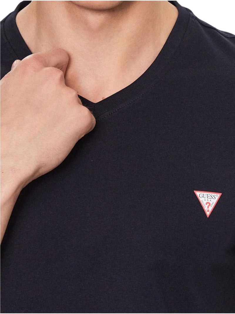 Guess - Camiseta Diseño Logotipo para Hombre Azul marino - Kiabi