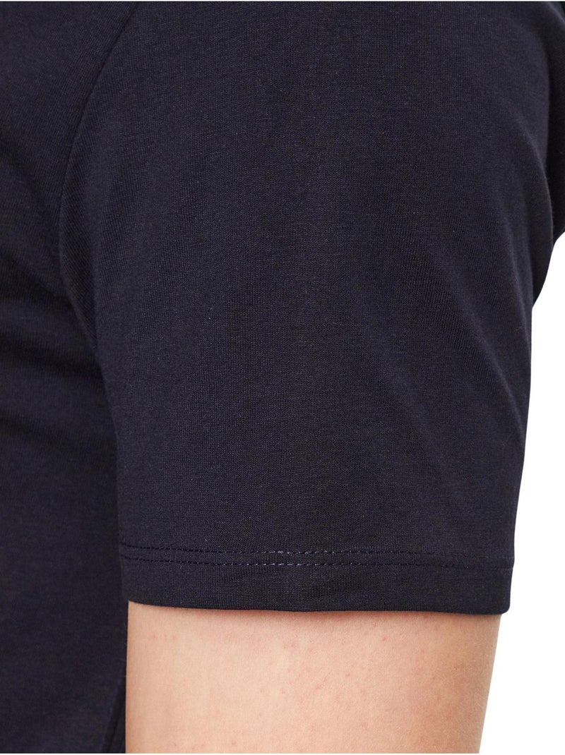 Guess - Camiseta Diseño Logotipo para Hombre Azul marino - Kiabi