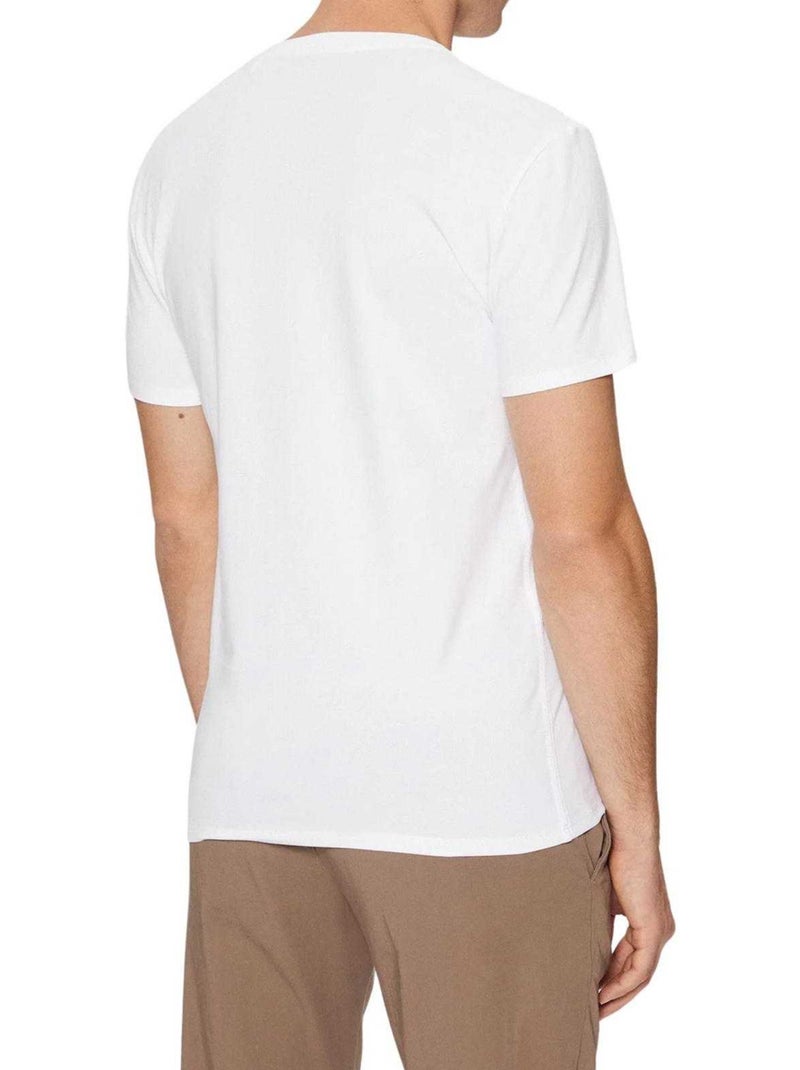 Guess - Camiseta Diseño Logotipo para Hombre Blanco - Kiabi
