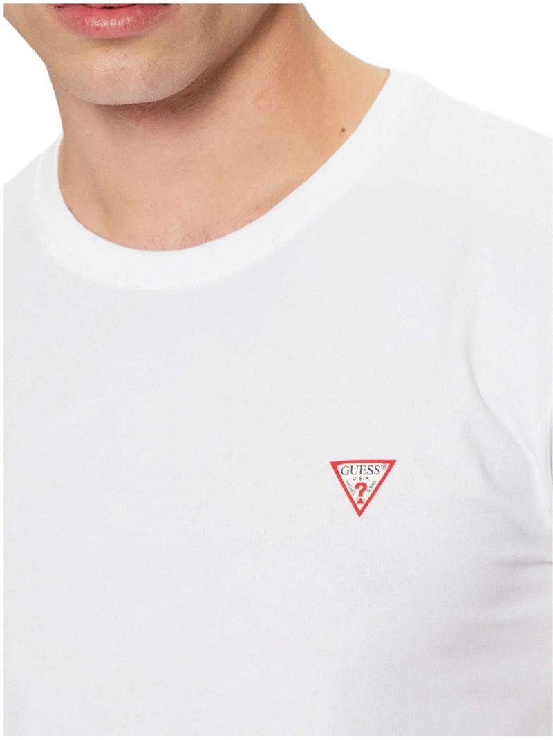 Guess - Camiseta Diseño Logotipo para Hombre Blanco - Kiabi