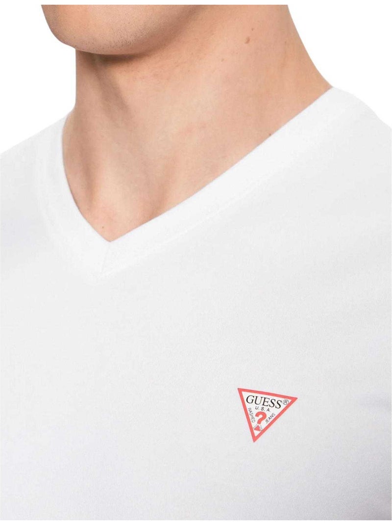 Guess - Camiseta Diseño Logotipo para Hombre Blanco - Kiabi