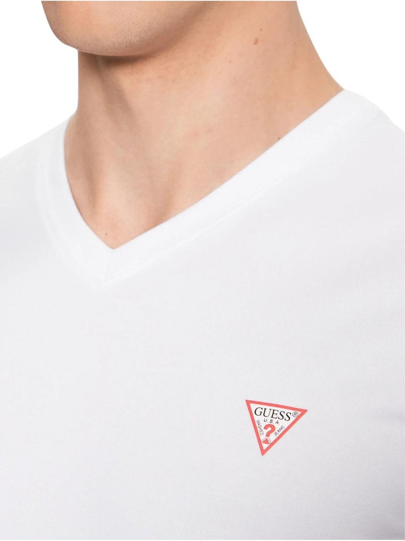 Guess - Camiseta Diseño Logotipo para Hombre Blanco - Kiabi