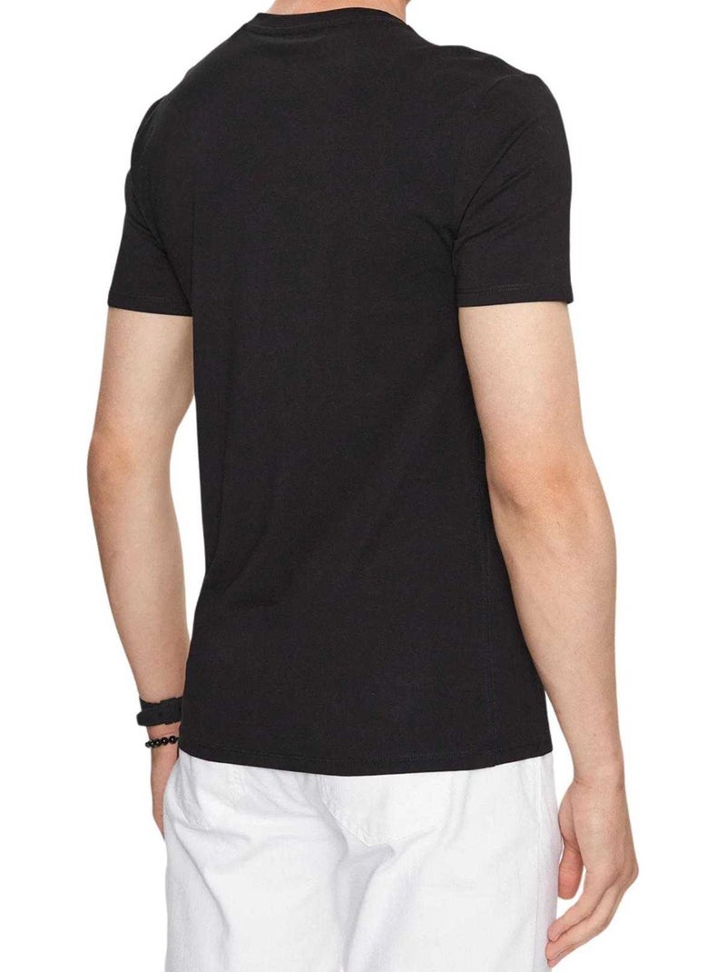 Guess - Camiseta Diseño Logotipo para Hombre Negro - Kiabi