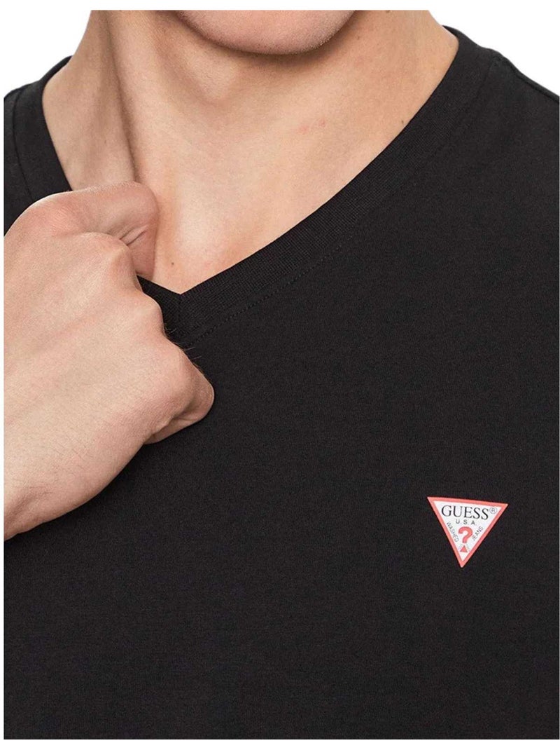 Guess - Camiseta Diseño Logotipo para Hombre Negro - Kiabi