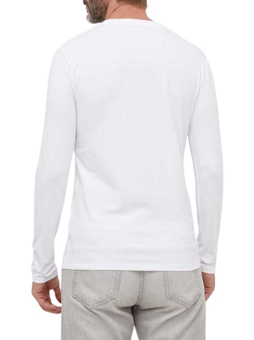 Guess - Camiseta Diseño Logotipo Triangular de Manga Larga para Hombre - Kiabi Guess - Camiseta Diseño Logotipo Triangular de Manga Larga para Hombre - Kiabi