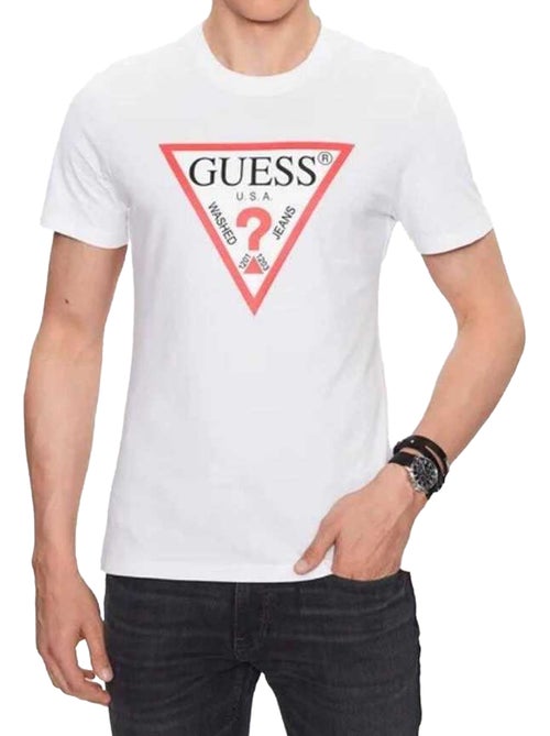 Guess - Camiseta Diseño Triangular para Hombre - Kiabi