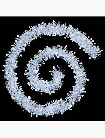 Guirnalda de pastillas en relieve 10cmx2m 4 pliegues blanco
