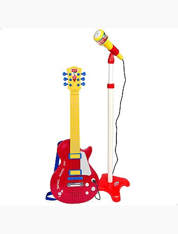 Guitarra eléctrica de juguete 55 cm c/micrófono de pie bontempi