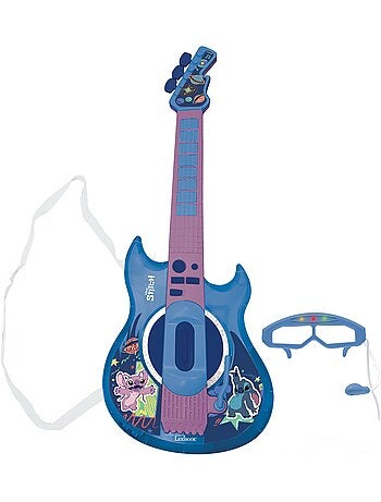 Guitarra electrónica luminosa con micrófono en forma de gafas Stitch