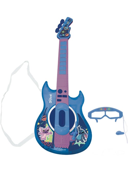 Guitarra electrónica luminosa con micrófono en forma de gafas Stitch - Kiabi Guitarra electrónica luminosa con micrófono en forma de gafas Stitch - Kiabi