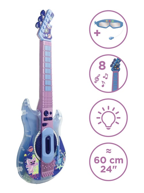 Guitarra electrónica luminosa con micrófono en forma de gafas Stitch - Kiabi Guitarra electrónica luminosa con micrófono en forma de gafas Stitch - Kiabi