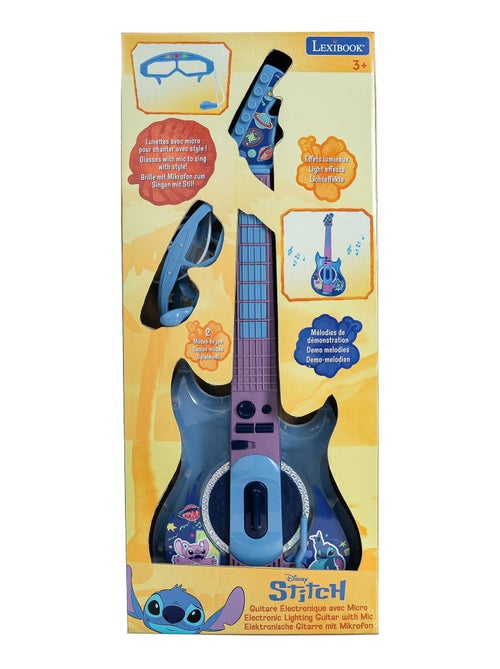 Guitarra electrónica luminosa con micrófono en forma de gafas Stitch - Kiabi Guitarra electrónica luminosa con micrófono en forma de gafas Stitch - Kiabi