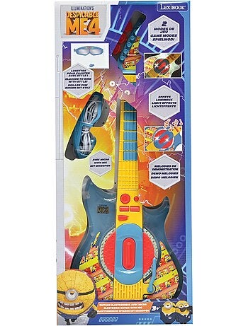Guitarra electrónica luminosa Mi Villano Favorito con gafas-micrófono