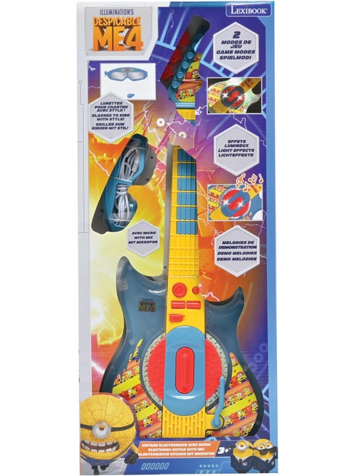 Guitarra electrónica luminosa mi villano favorito con gafas-micrófono - Kiabi Guitarra electrónica luminosa mi villano favorito con gafas-micrófono - Kiabi