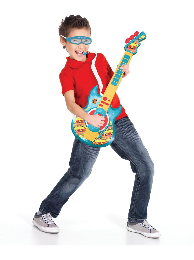 Guitarra electrónica luminosa Mi Villano Favorito con gafas-micrófono Azul - Kiabi