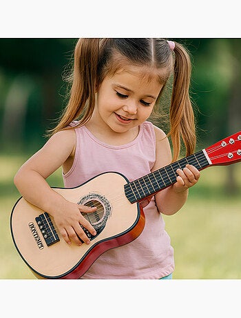 Guitarra juguete clásica de madera 55 cm con correa bontempi