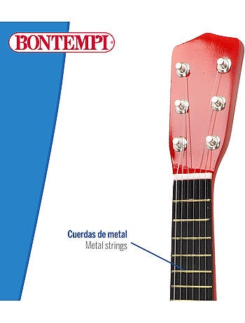 Guitarra juguete clásica de madera 55 cm con correa bontempi