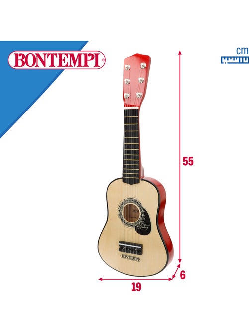 Guitarra juguete clásica de madera 55 cm con correa bontempi - Kiabi Guitarra juguete clásica de madera 55 cm con correa bontempi - Kiabi