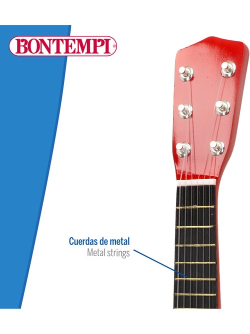 Guitarra juguete clásica de madera 55 cm con correa bontempi - Kiabi Guitarra juguete clásica de madera 55 cm con correa bontempi - Kiabi