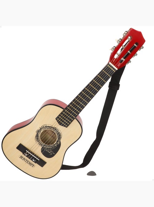 Guitarra juguete clásica de madera 75 cm con correa bontempi - Kiabi Guitarra juguete clásica de madera 75 cm con correa bontempi - Kiabi