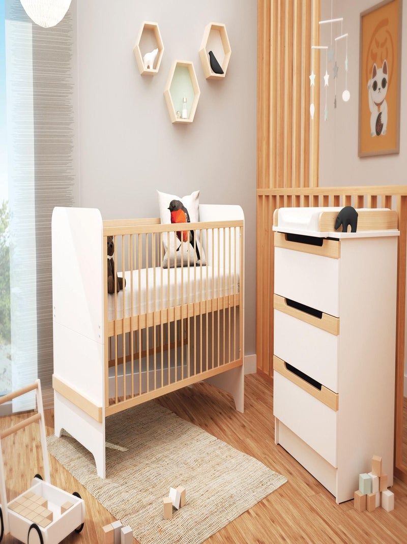 Habitación bebé completa carrousel madera Beige/Blanco - Kiabi