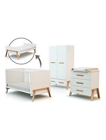 Habitación bebe completa evolutiva CANAILLE madera