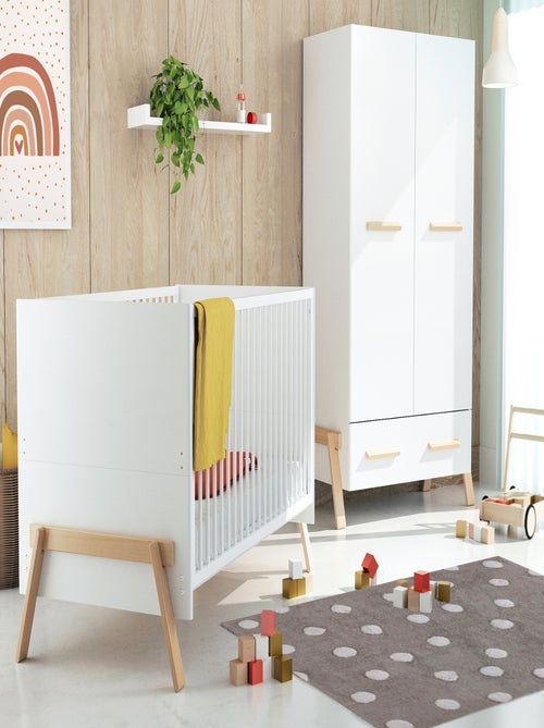 Habitación bebe completa evolutiva CANAILLE madera - Kiabi