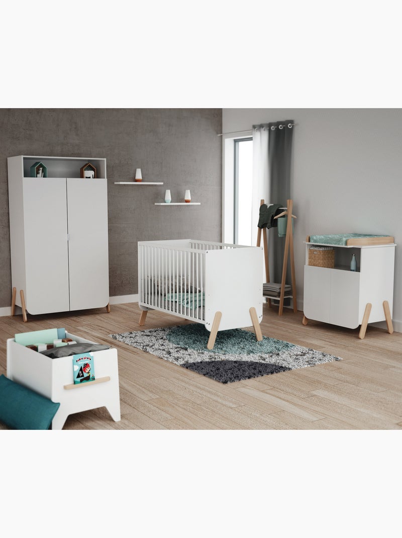 Habitación bebe completa pirate madera Beige/Blanco - Kiabi