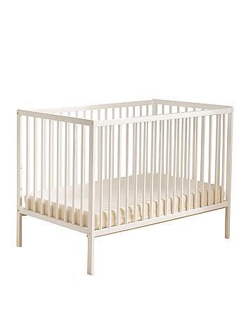 Habitación completa para bebé Basic, cama de 120 x 60 con barandillas, cómoda con - BABYPRICE