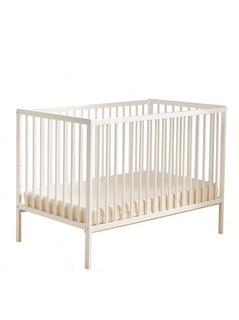 Habitación infantil completa Basic, cama de 120 x 60 con barandillas, cómoda con - BABYPRICE Blanco - Kiabi