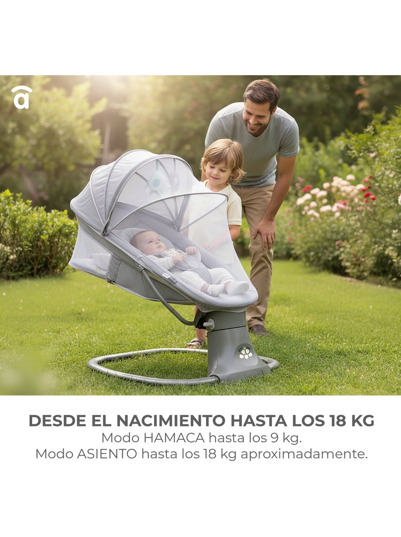 Hamaca Balancín Kahlo Triángulos Asalvo Gris - Kiabi