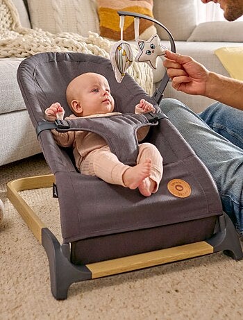 Hamaca para bebé LIONELO June Air - Movimiento de balanceo natural - Ligera - Plegado plano