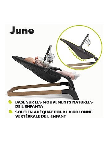 Hamaca para bebé LIONELO June Air - Movimiento de balanceo natural - Ligera - Plegado plano